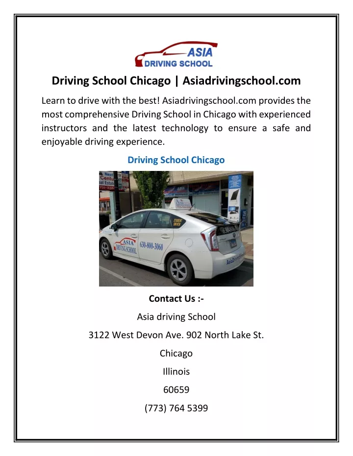driving school chicago asiadrivingschool com