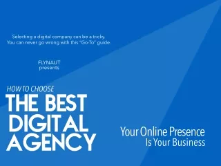 How to Choose The Best Digital Agency