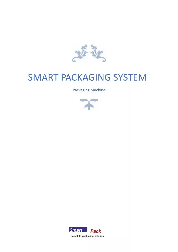 smart packaging system