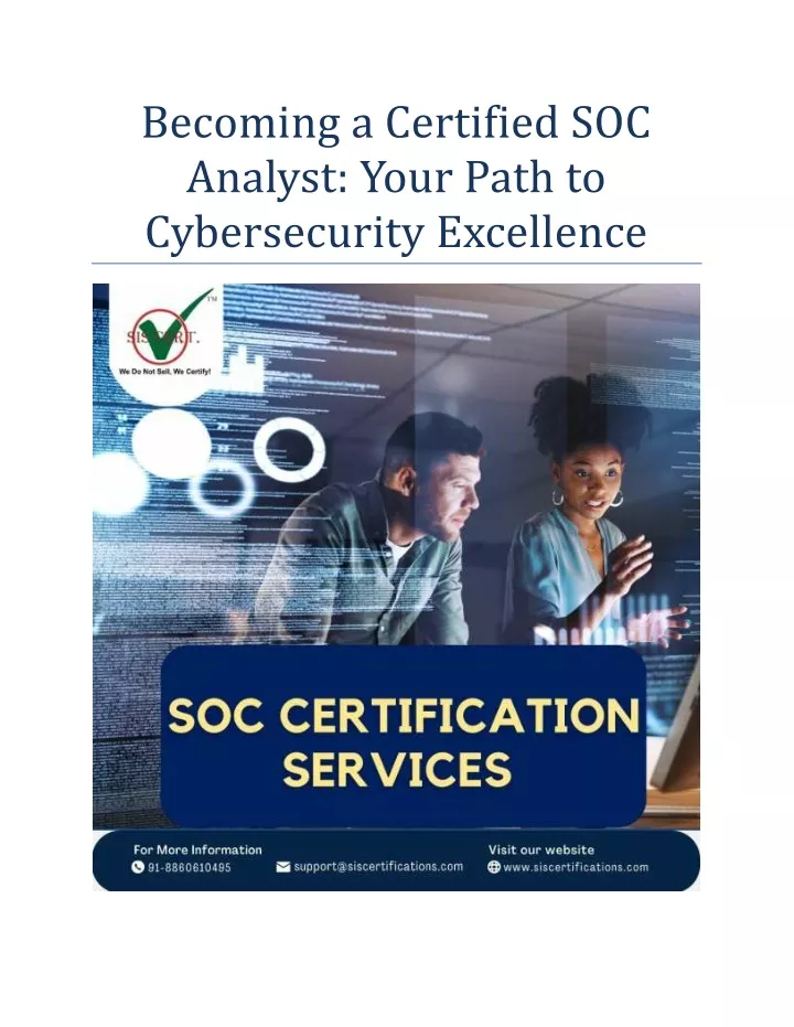 becoming a certified soc analyst your path