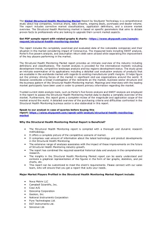 the global structural health monitoring market