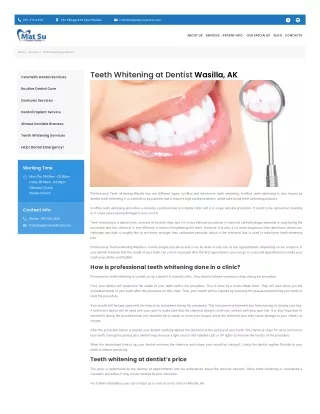 Teeth whitening wasilla ak