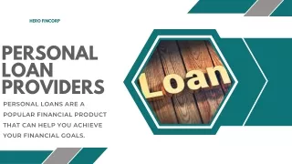 Personal Loan Providers