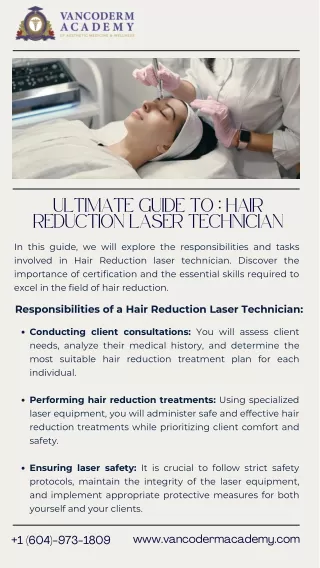 Ultimate Guide to Hair Reduction Laser Technician