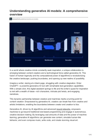 understanding generative ai models