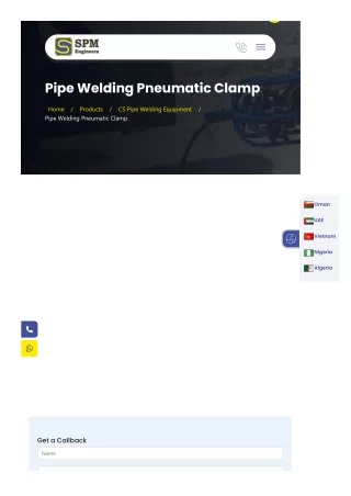 Pipe Welding Pneumatic Clamp