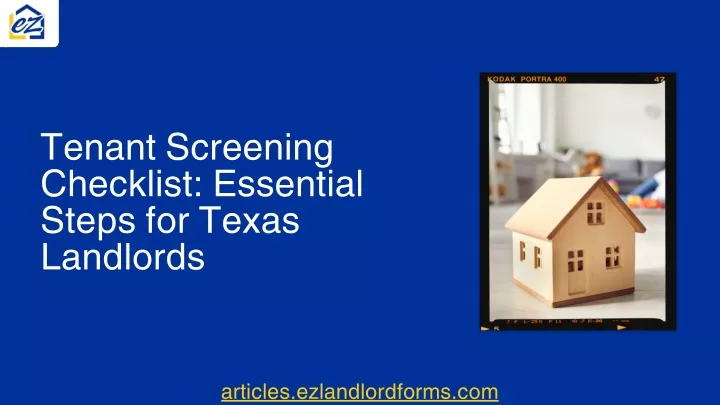 Ppt Texas Landlords Powerful Tenant Screening Checklist Powerpoint Presentation Id12318300
