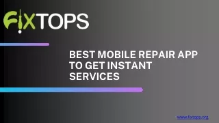 Mobile Repair App