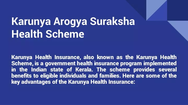 karunya arogya suraksha health scheme