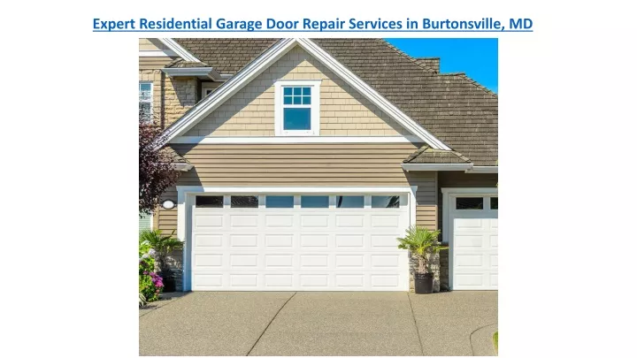 expert residential garage door repair services