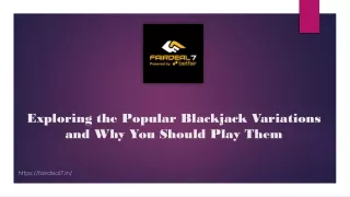 Exploring-the-Popular-Blackjack-Variations-and-Why-You-Should -Play-Them