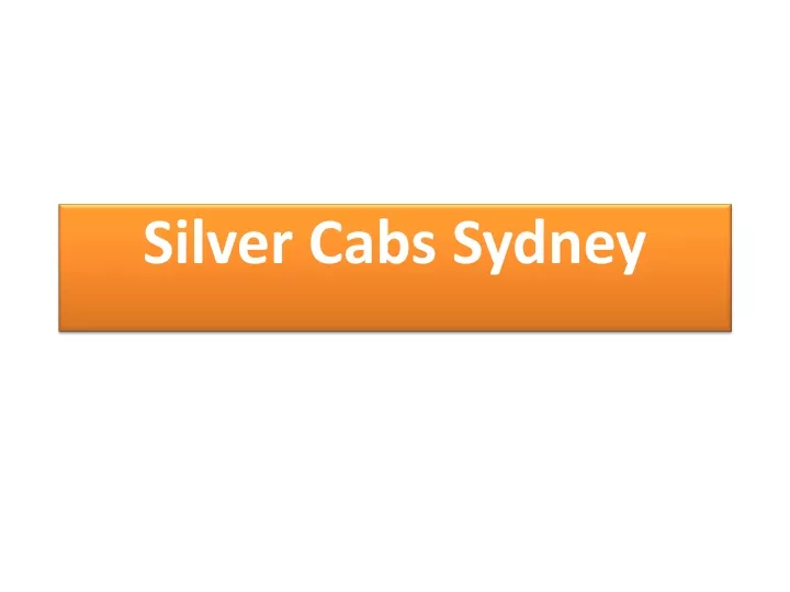 silver cabs sydney