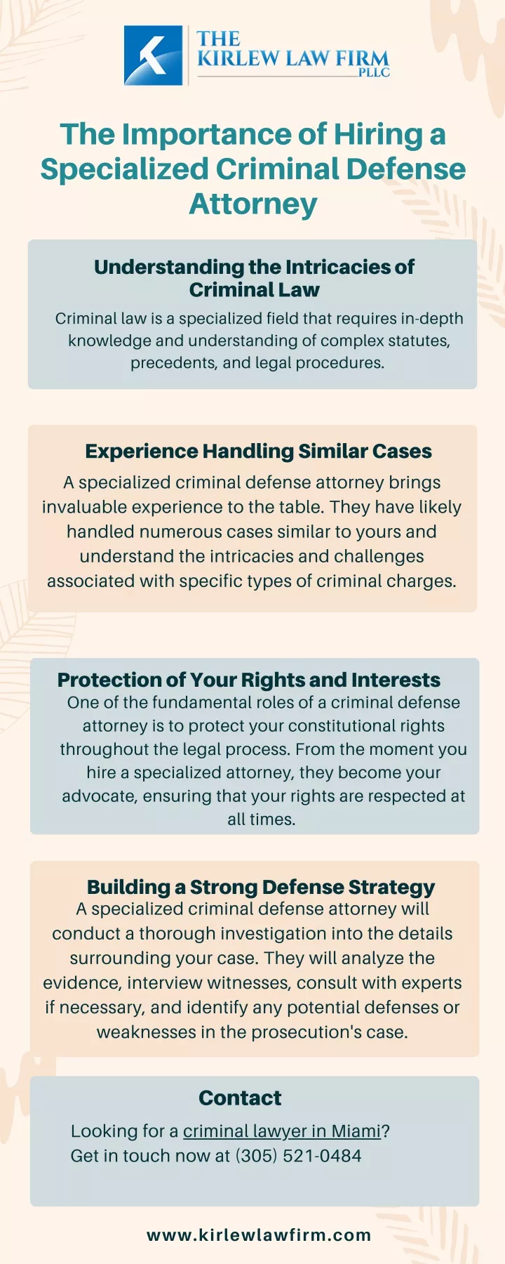 the importance of hiring a specialized criminal