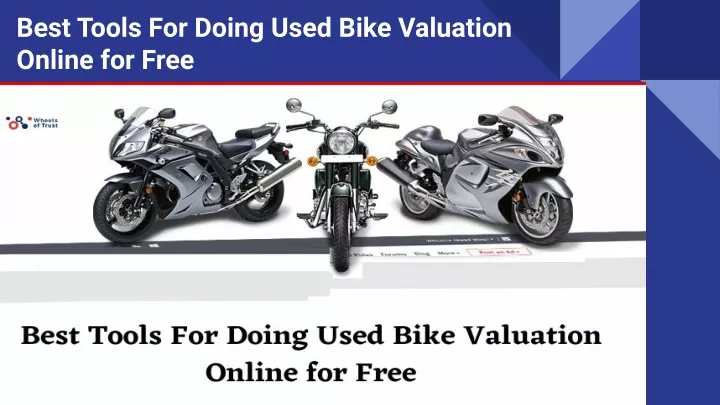 best tools for doing used bike valuation online