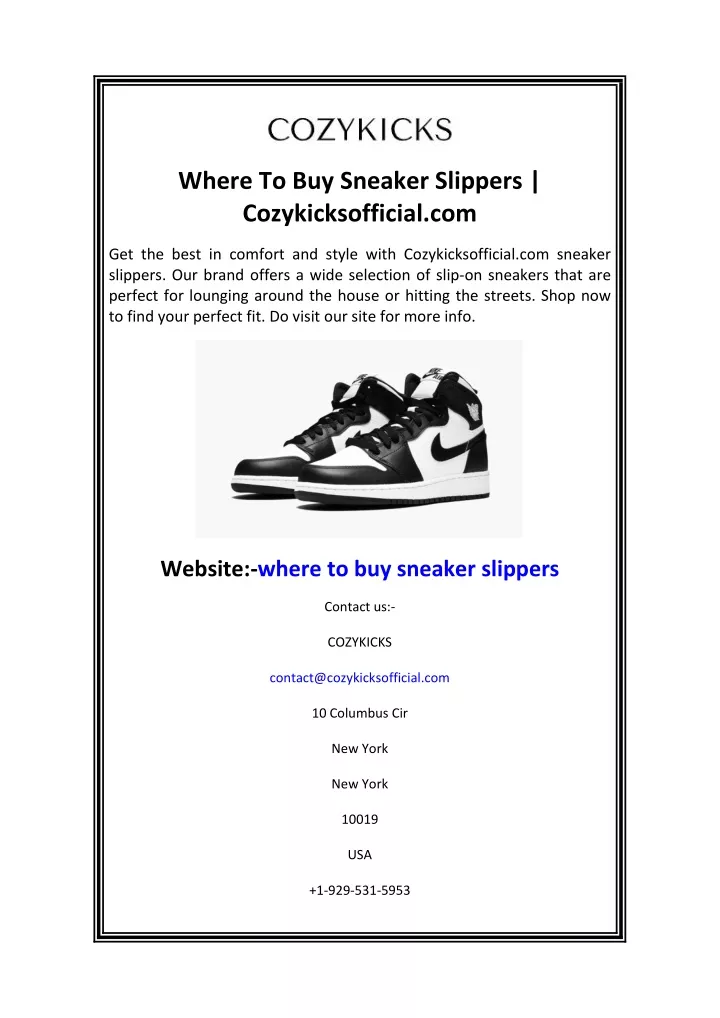 where to buy sneaker slippers cozykicksofficial