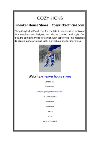 sneaker house shoes cozykicksofficial com