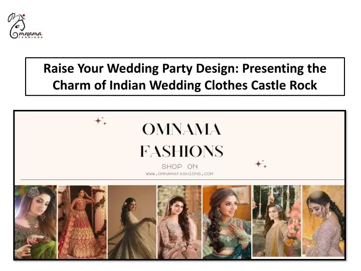 raise your wedding party design presenting