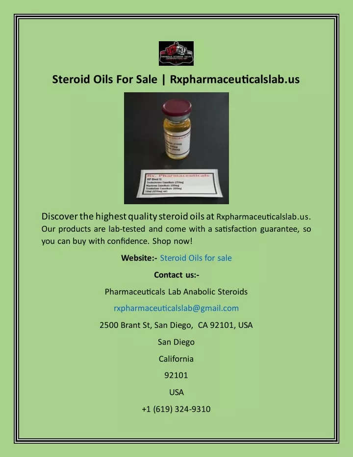steroid oils for sale rxpharmaceuticalslab us