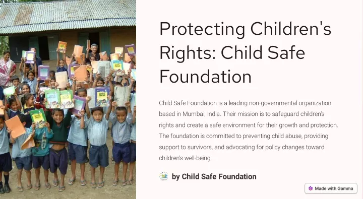 protecting children s rights child safe foundation