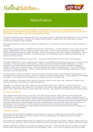 detoxification