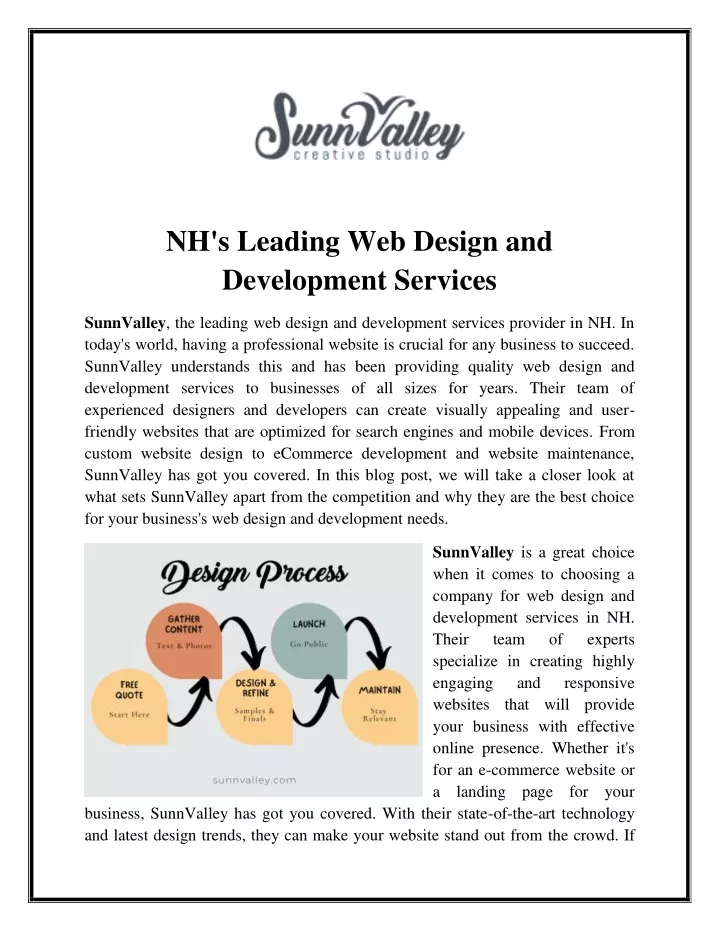 nh s leading web design and development services