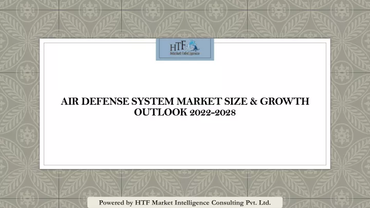air defense system market size growth outlook