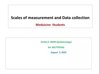 meaurement scale,data collection and questioner design