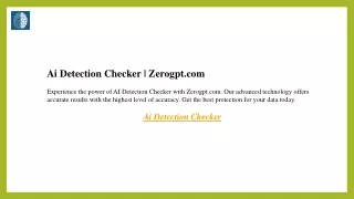 Ai Detection Checker  Zerogpt.com