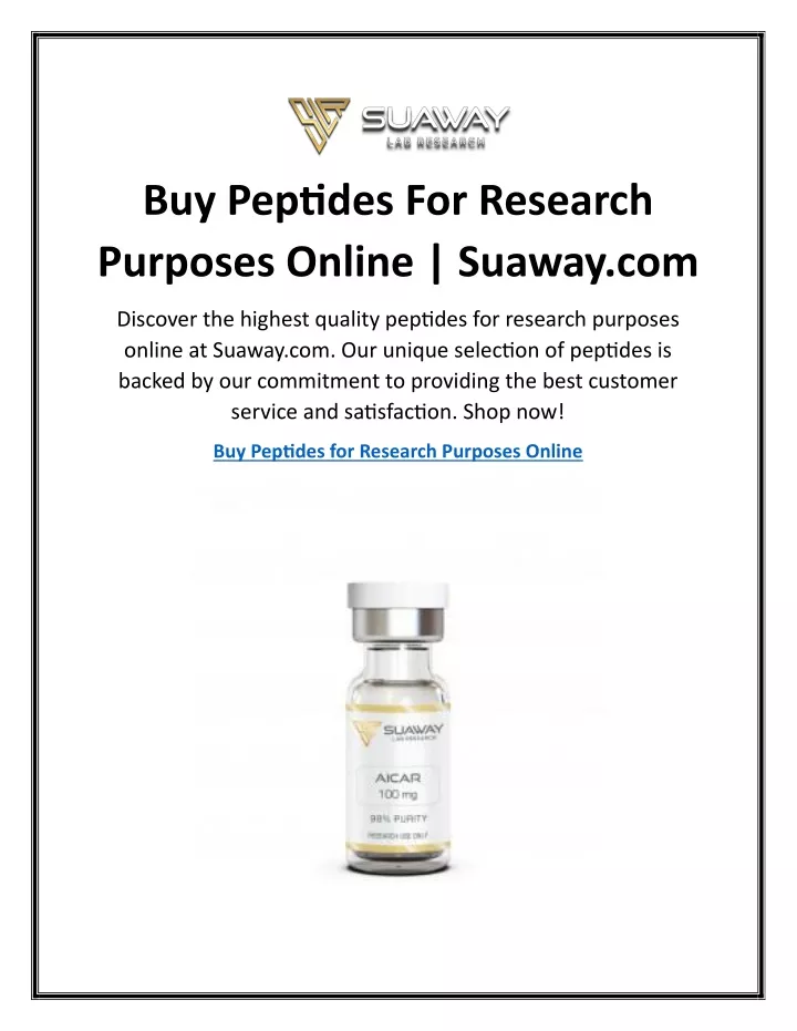 buy peptides for research purposes online suaway