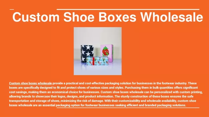 custom shoe boxes wholesale