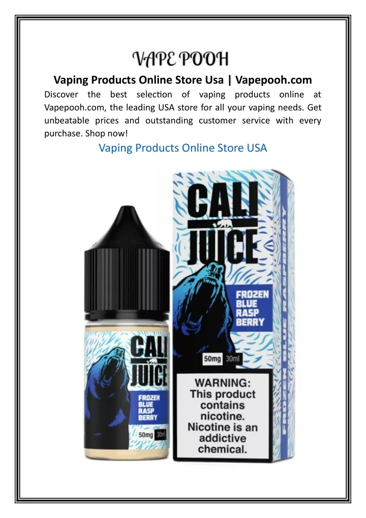 vaping products online store usa vapepooh