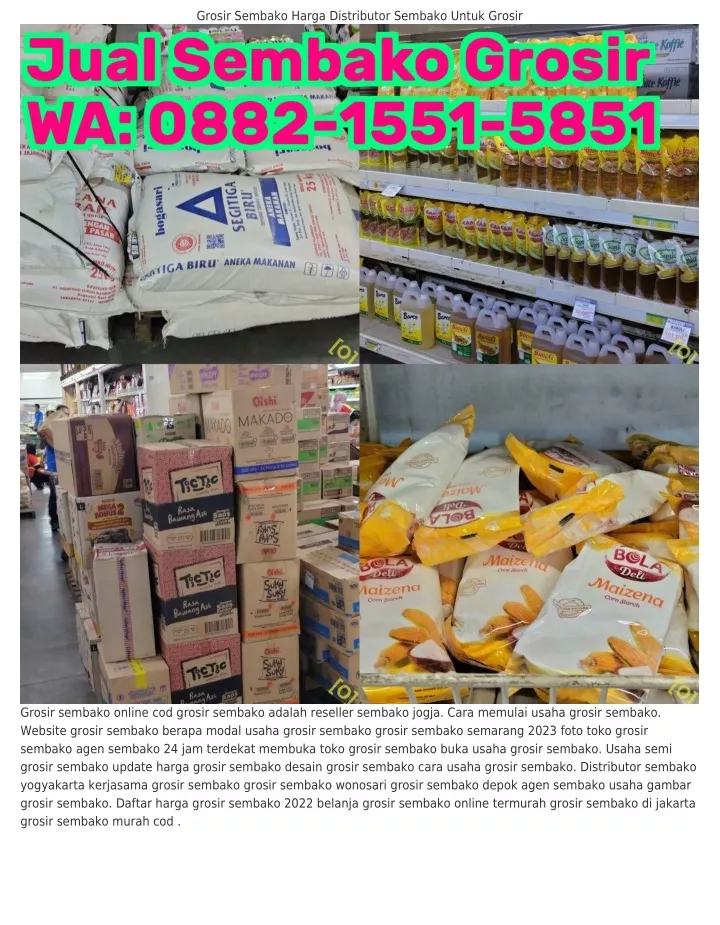 grosir sembako harga distributor sembako untuk