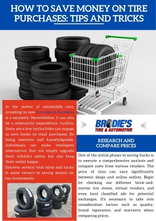 How to Save Money on Tire Purchases: Tips and Tricks