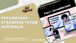 Psychology Statistics Tutor Australia