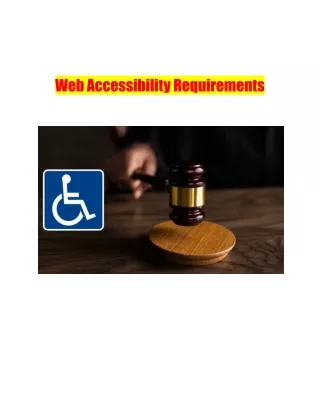 Web Accessibility Requirements