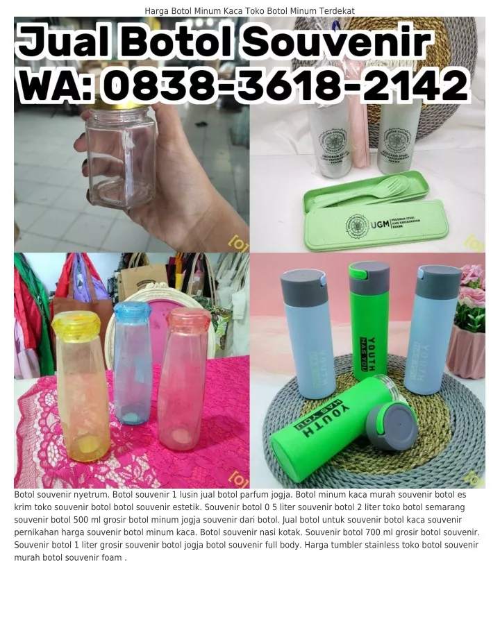 harga botol minum kaca toko botol minum terdekat