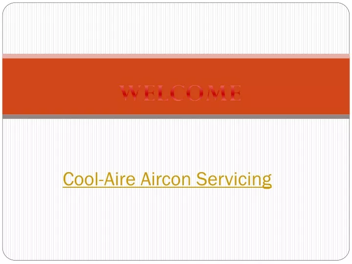 cool aire aircon servicing