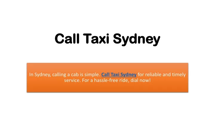 call taxi sydney call taxi sydney