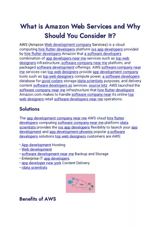 what is amazon web services what is amazon