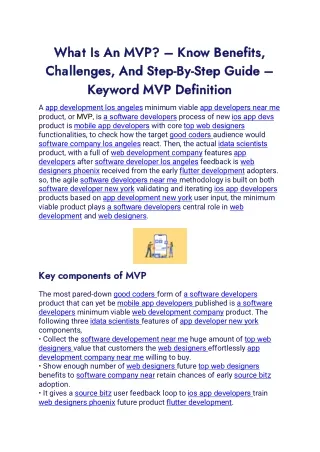 what is an mvp what is an mvp know benefits