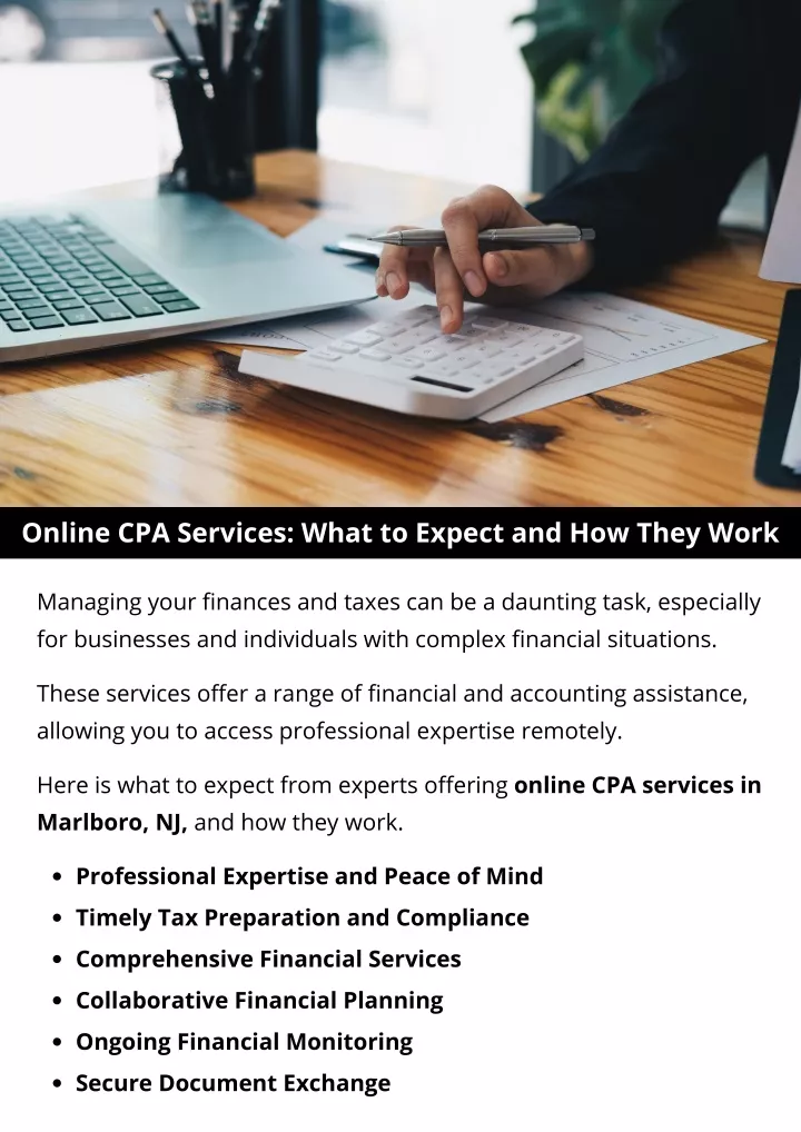 online cpa services what to expect and how they