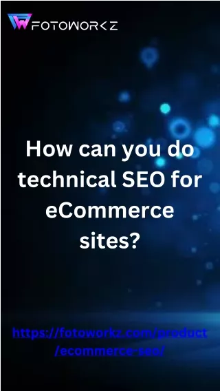 how can you do technical seo for ecommerce sites