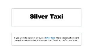 silver silver taxi