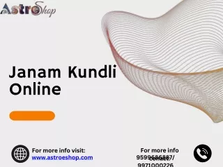 Janam Kundli Online Unveiling Your Cosmic Blueprint