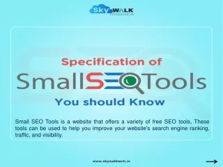 Small SEO Tool: Free SEO Tools for Your Business