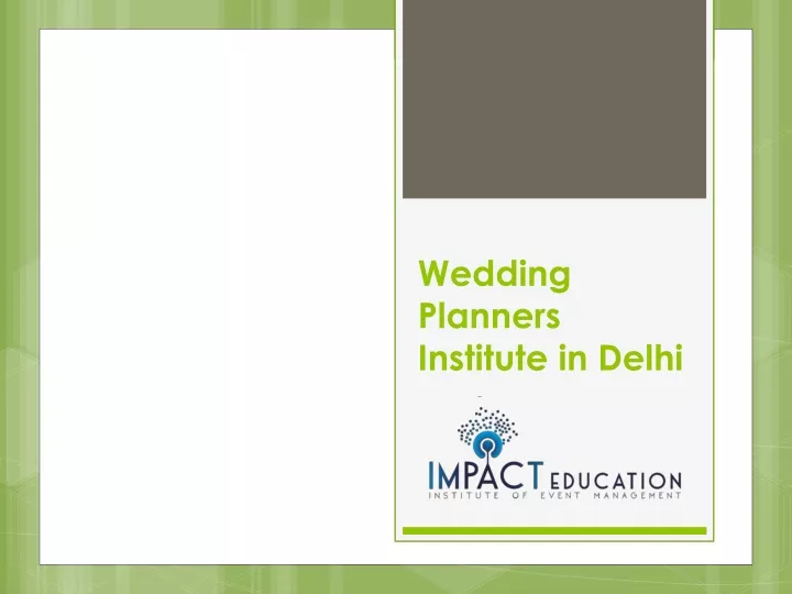 wedding planners institute in delhi