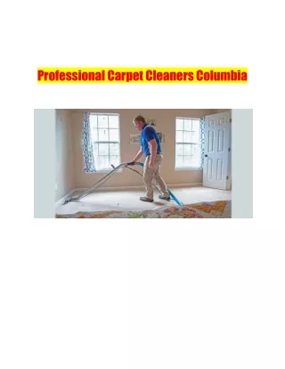 Professional Carpet Cleaners Columbia