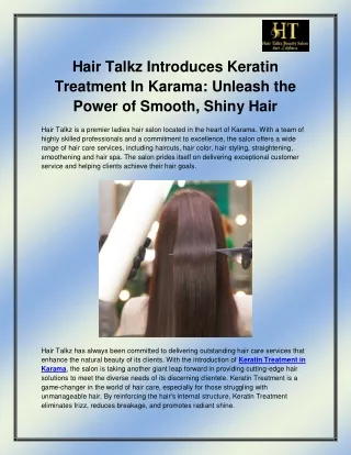 Keratin in Karama