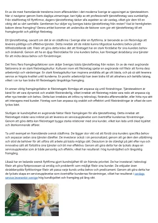 en av de mest framst ende trenderna inom