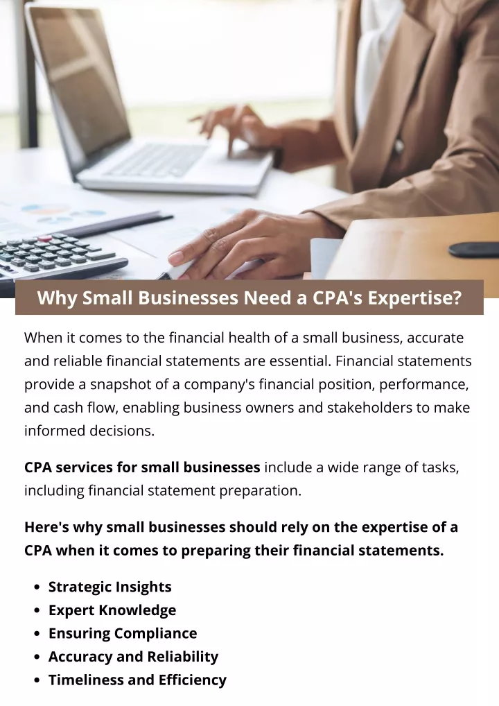 why small businesses need a cpa s expertise